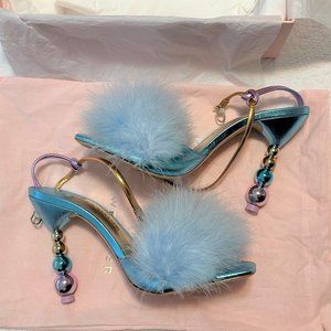 Never Worn Perla Maribou Sandal Sophia Webster